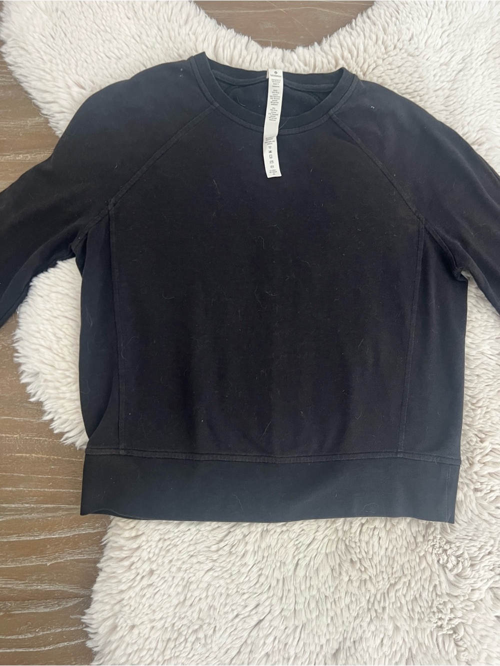 lululemon athletica Black Men's Crewneck Sweatshirt